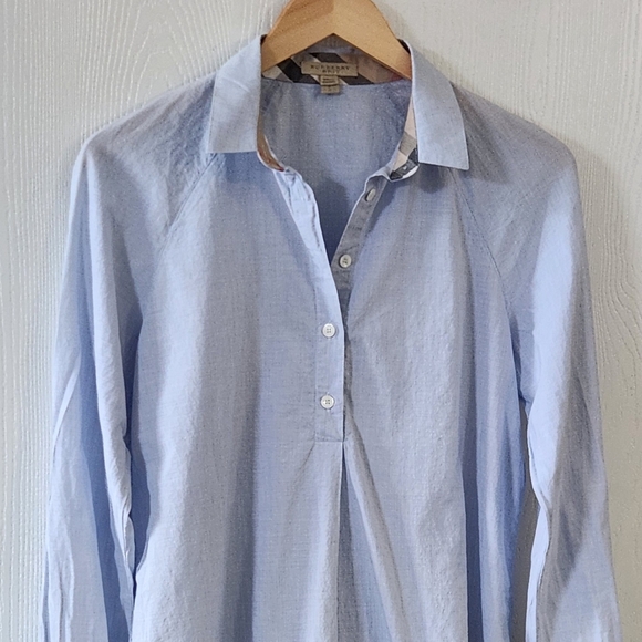 Burberry Britt Womens Long Sleeve Shirt Turn Back Burberry Chek Cuff Detail. - Picture 4 of 14
